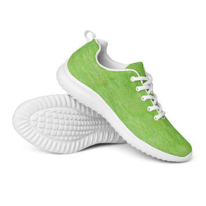 DASH Grass Green Men’s Athletic Shoes Lightweight Breathable Design by IOBI Original Apparel