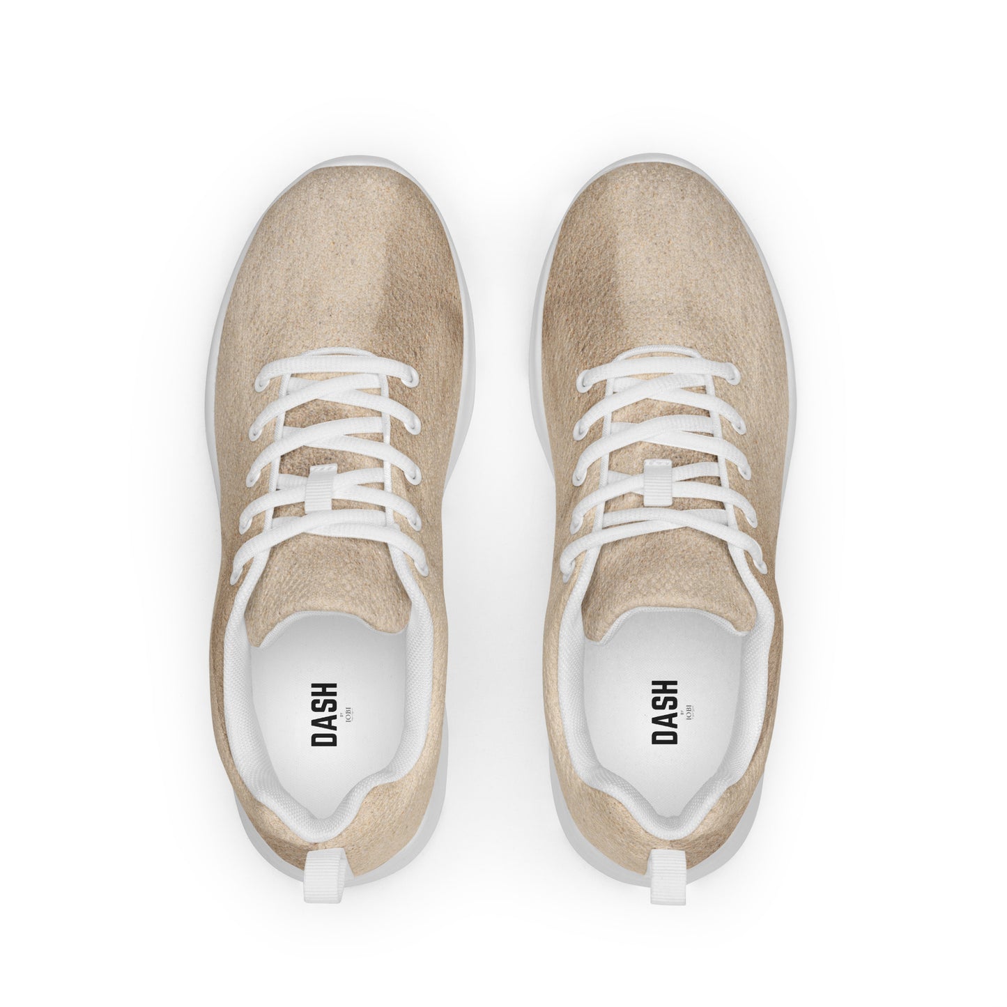 DASH Natural Sand Men’s Athletic Shoes Lightweight Breathable Design by IOBI Original Apparel