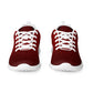 DASH Red Wine Men’s Athletic Shoes Lightweight Breathable Design by IOBI Original Apparel