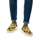COM4T Yellow Men’s Slip-On Canvas Fashion Shoes by IOBI Original Apparel