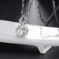 Sweet Embrace 18K White Gold Plated 1.2 Tcw CZ Simulated Diamond Necklace for Woman Special Occasion