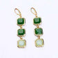 Talya Squares Jade Drop Earrings