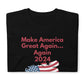 Short-Sleeve Men Soft T-Shirt Make America Great Again... Again 2024 Design by IOBI Original Apparel