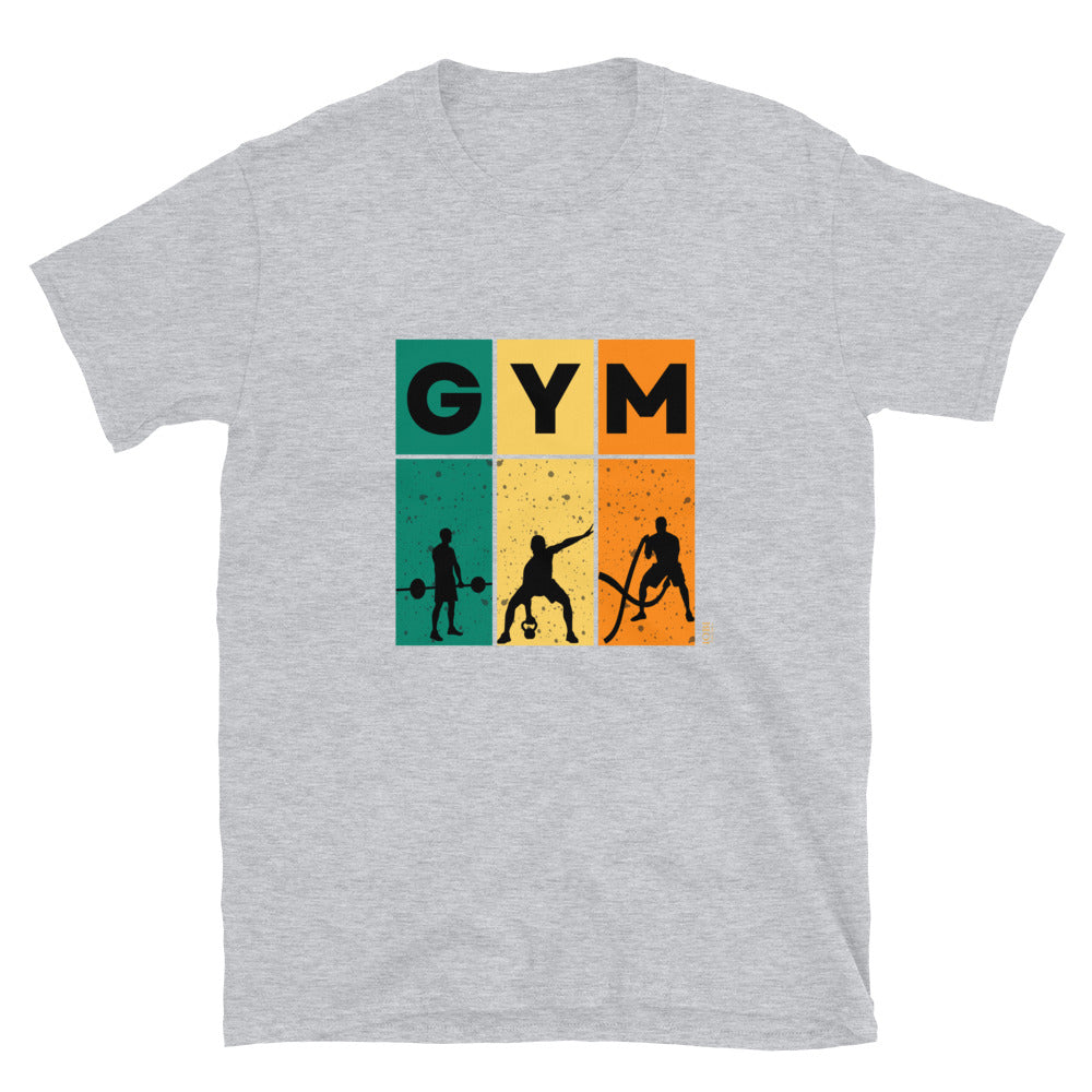 Short-Sleeve Men Soft T-Shirt Gym Training Design by IOBI Original Apparel