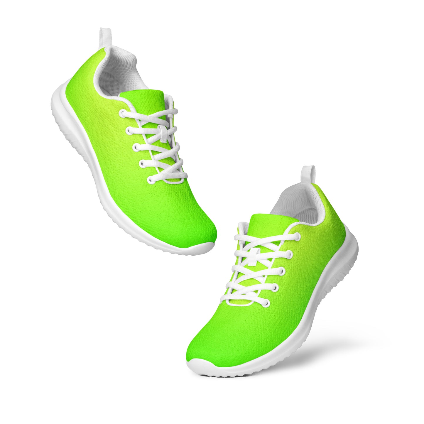 DASH Lime Green Women’s Athletic Shoes Lightweight Breathable Design by IOBI Original Apparel
