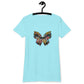 Women’s Fitted T-Shirt Super Soft & Stretchy Slim Fit Next Level Magical Butterfly Design by IOBI Original Apparel