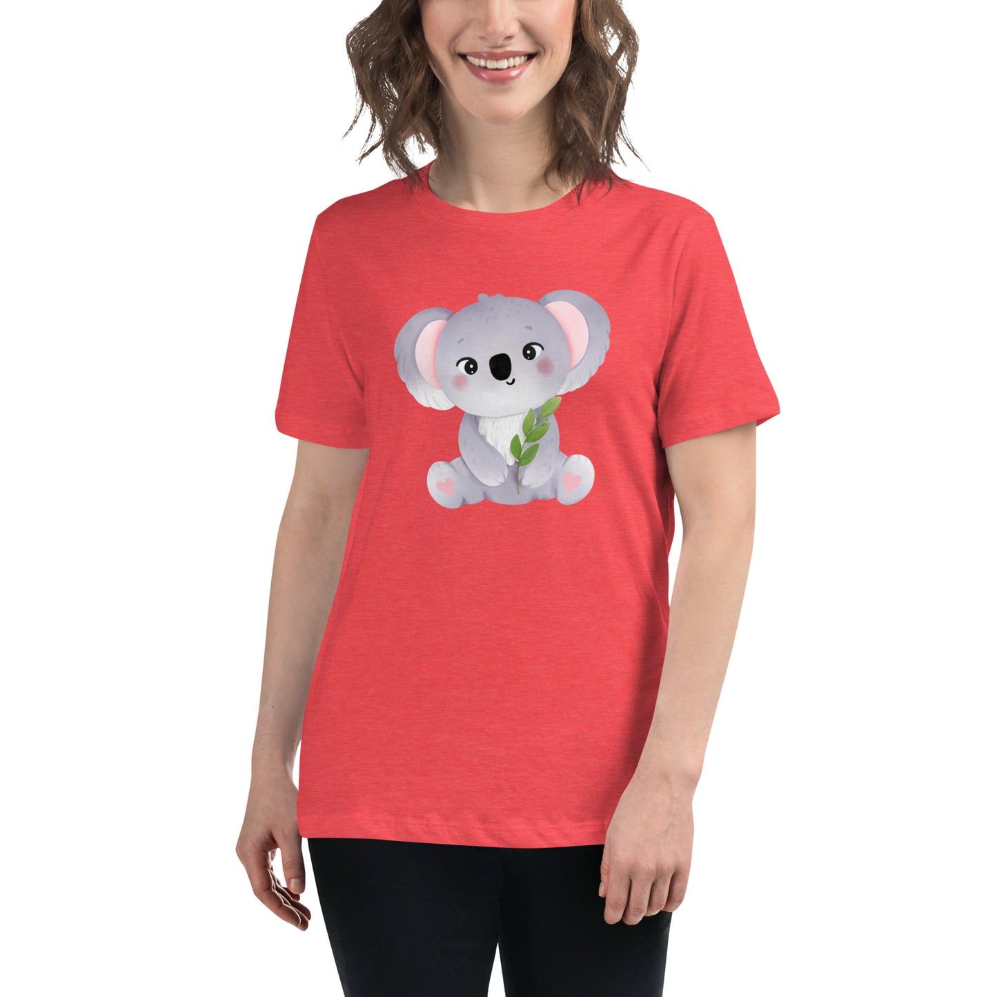 Women's Relaxed Soft & Smooth Premium Quality T-Shirt Baby Koala Design by IOBI Original Apparel