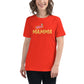 Women's Relaxed Soft & Smooth Premium Quality T-Shirt Italia Mamma Design by IOBI Original Apparel