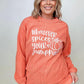 Whatever Spices Your Pumpkin Oversized Corduroy Graphic Sweatshirt